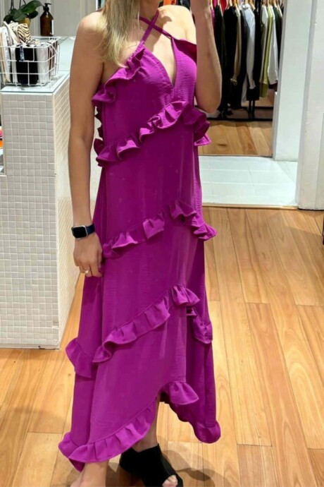 Vestido Cagliari Púrpura