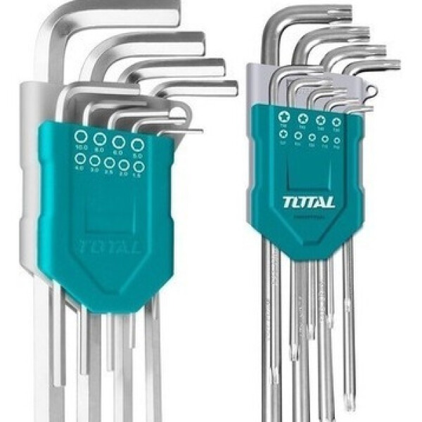 Llave Allen + Torx - Set de 18 Piezas - Total Industrial Llave Allen + Torx - Set de 18 Piezas - Total Industrial