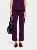 Pantalón Rectos Con Pinzas burdeos