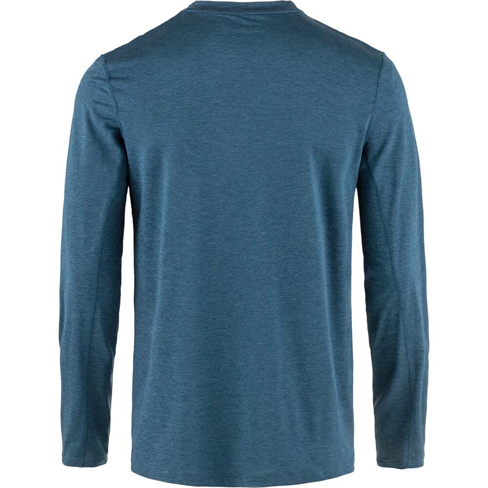 Polo Fjallraven Abisko Day Hike LS M Hombre Indigo Blue
