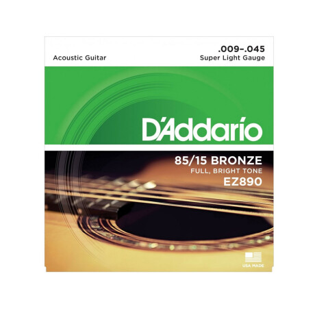 ENCORDADO FOLK DADDARIO EZ890 85/15 BRONZE 9-45 ENCORDADO FOLK DADDARIO EZ890 85/15 BRONZE 9-45