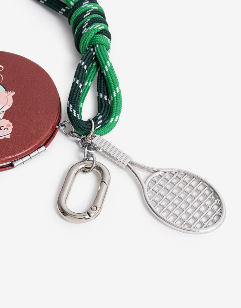 Espejos de cartera Espejo Plegable Y Charm - Rojo Burdeaux