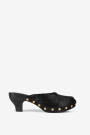 Clog con taco Negro
