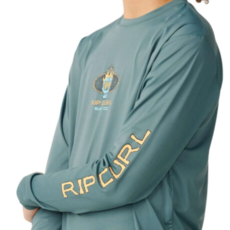 Lycra Rip Curl Cosmic Skull Upf Niño Verde