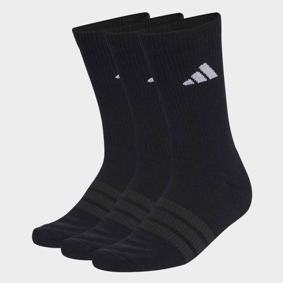 Medias Adidas SportswearAcolchadas, 3 Pares. - Negro 