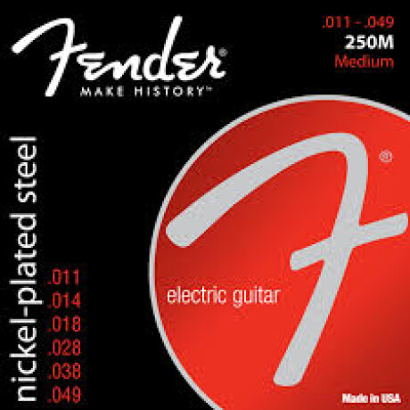 Encordado Eléctrica Fender Super 250 M 011 Encordado Eléctrica Fender Super 250 M 011