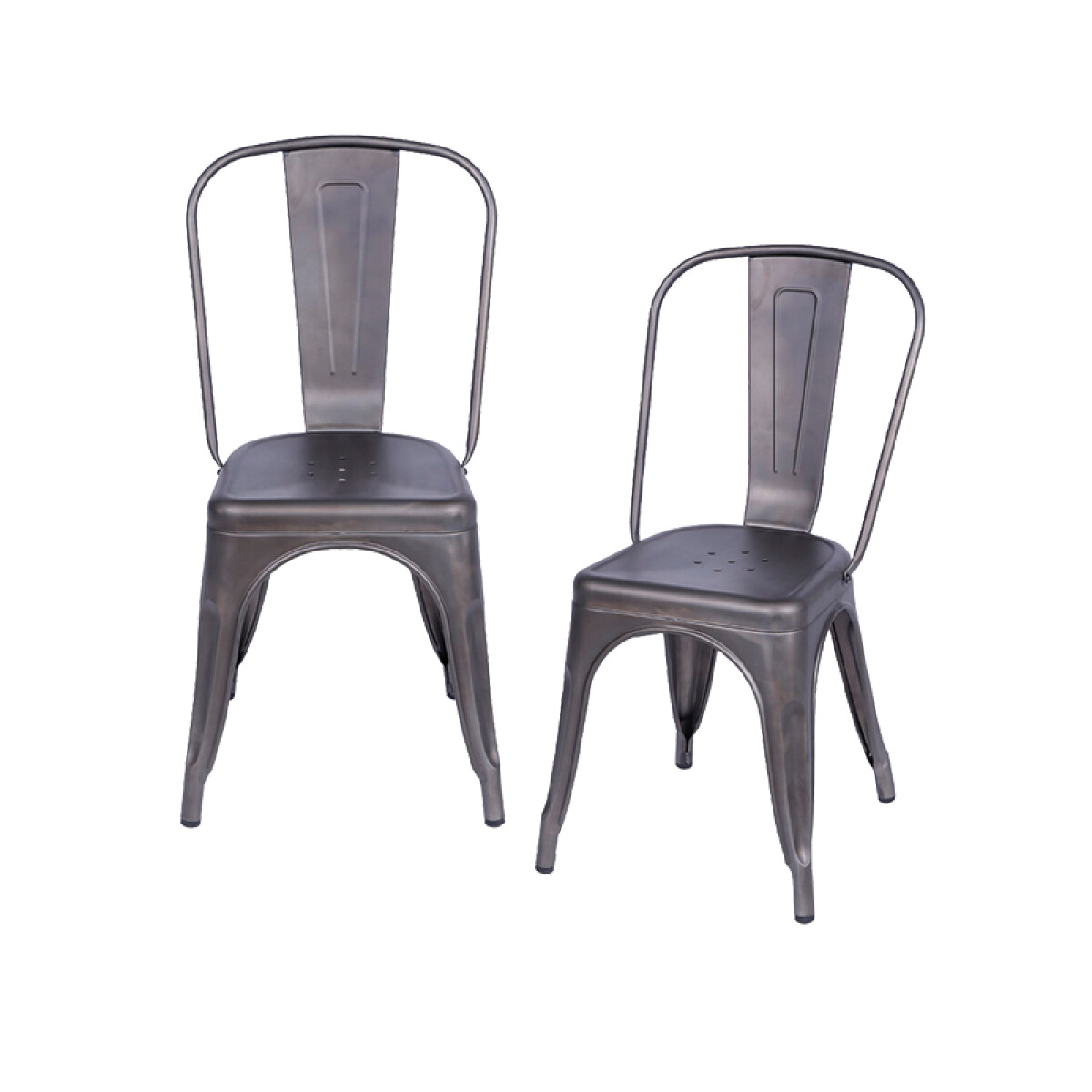 Kit X2 Silla Tolix Metálica - Bronce 