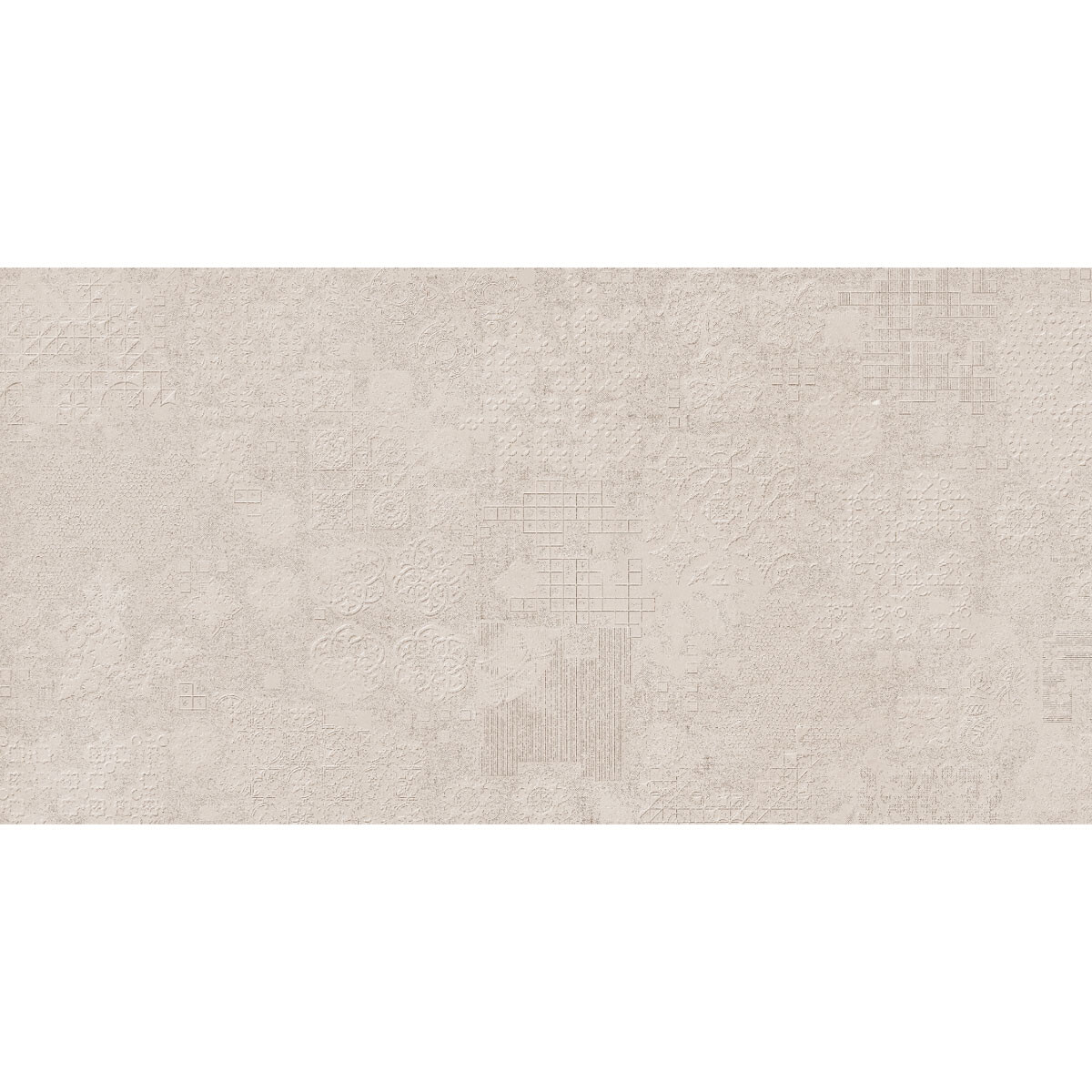 Porcelanato Beige Mate Decorado 59.5X120Cm Piso 