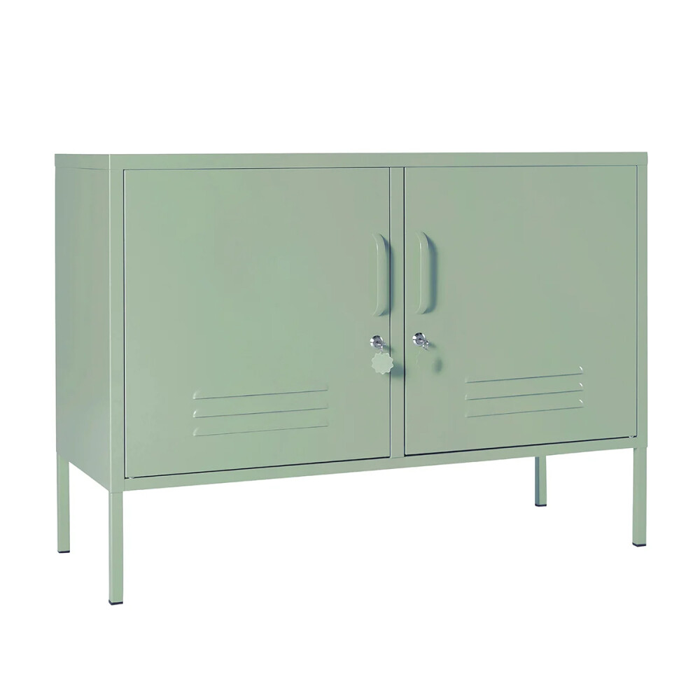 RACK PARA TV 2P METAL VERDE OLIVIA