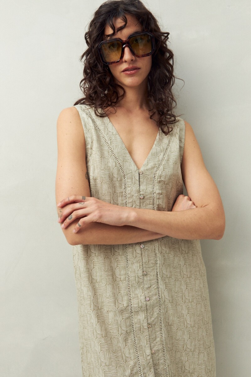 VESTIDO URRUTIA Caqui