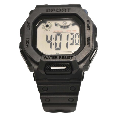 Reloj Deportivo p/ Hombre de Pulsera Waterproof Pantalla Luz Gris Oscuro