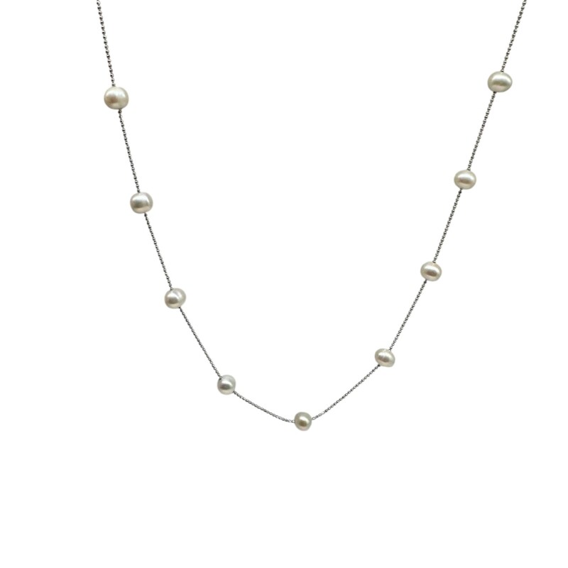 Cadena Bolitas/Perlas de Rio- Plata 925 - Sin Piedra - CD3522 sinpiedra