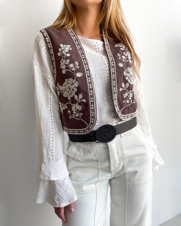 Chaleco Camelia Chocolate