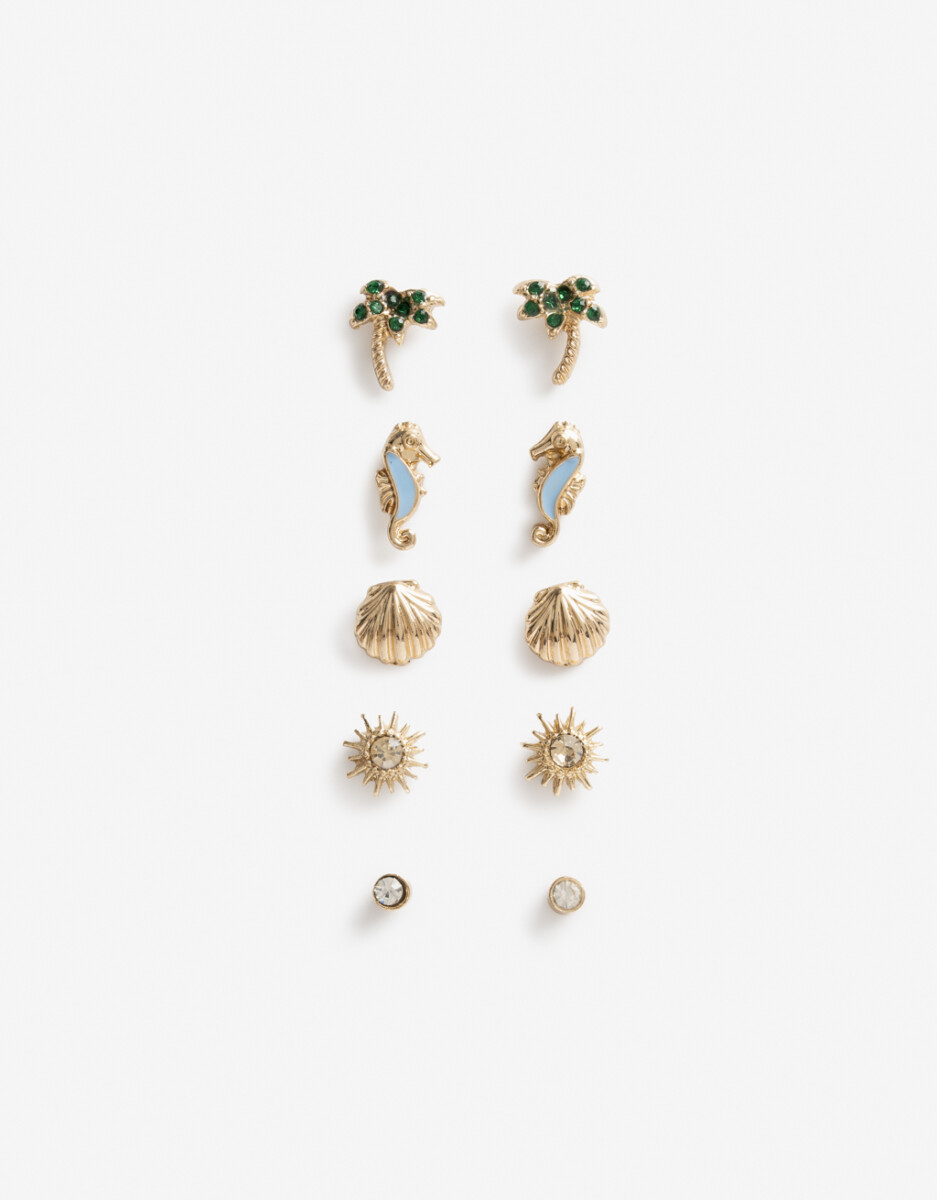 Set De Aros Pasantes Playeros 