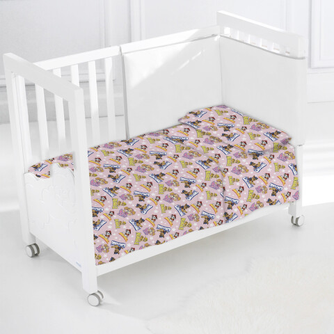 Juego Sábanas para Cuna Paw Patrol Microfibra ROSA