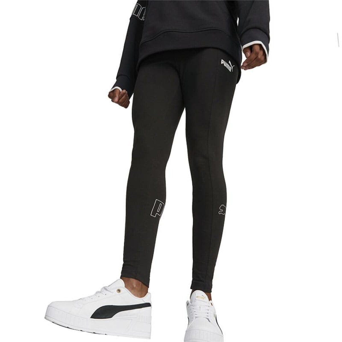 Calza Puma Power Colorblock de Mujer - 673641 01 - Negro 