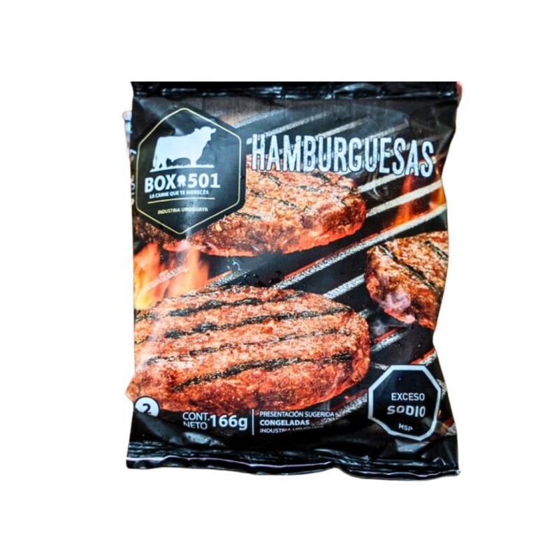 Hamburguesa BOX501 - 2 ud. - 166 g Hamburguesa BOX501 - 2 ud. - 166 g