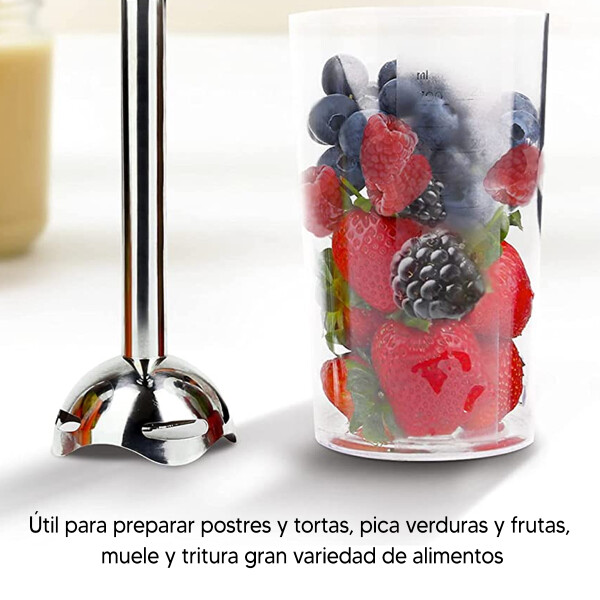 Batidora Mixer Vertical 3 En 1punktal Pk-ma 496 ROJO