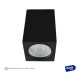 Aplique Exterior Jardin Bidimensional Rectangular Gu10 Luz Negro