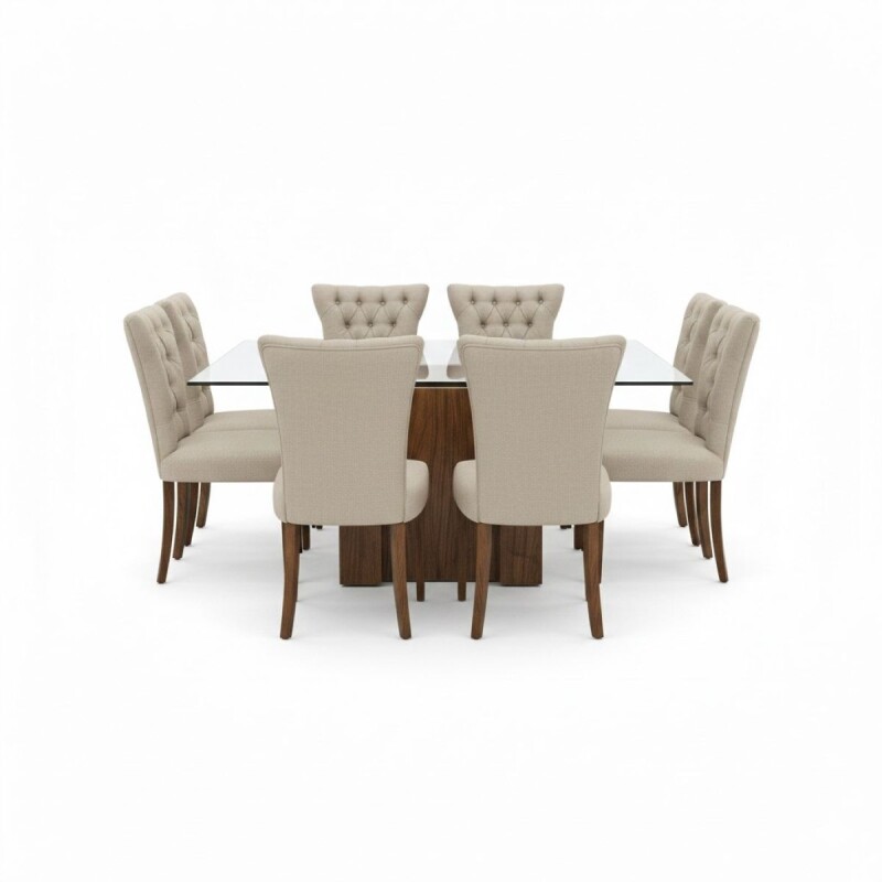 JUEGO COMEDOR SOCHI/8 - CREMA 305540 (CD) Unica