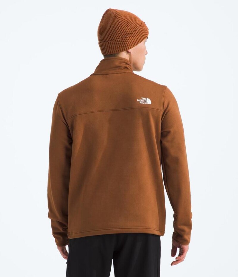 Campera Polar Cedar Trail Grid hombre Burnt Umber