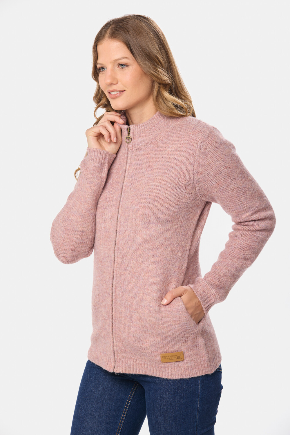 CAMPERA TEJIDA Rosado