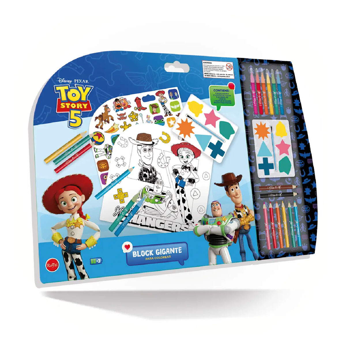 Block Gigante para Colorear Toy Story 5 