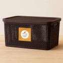 CAJA ORGANIZADORA SIMIL RATTAN 15 LITROS MARRON CAJA ORGANIZADORA SIMIL RATTAN 15 LITROS MARRON