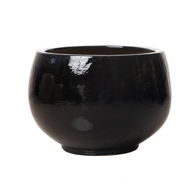 Macetero Zen Negro bajo