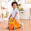 valija 2 en 1 buggy b toys gatito naranja
