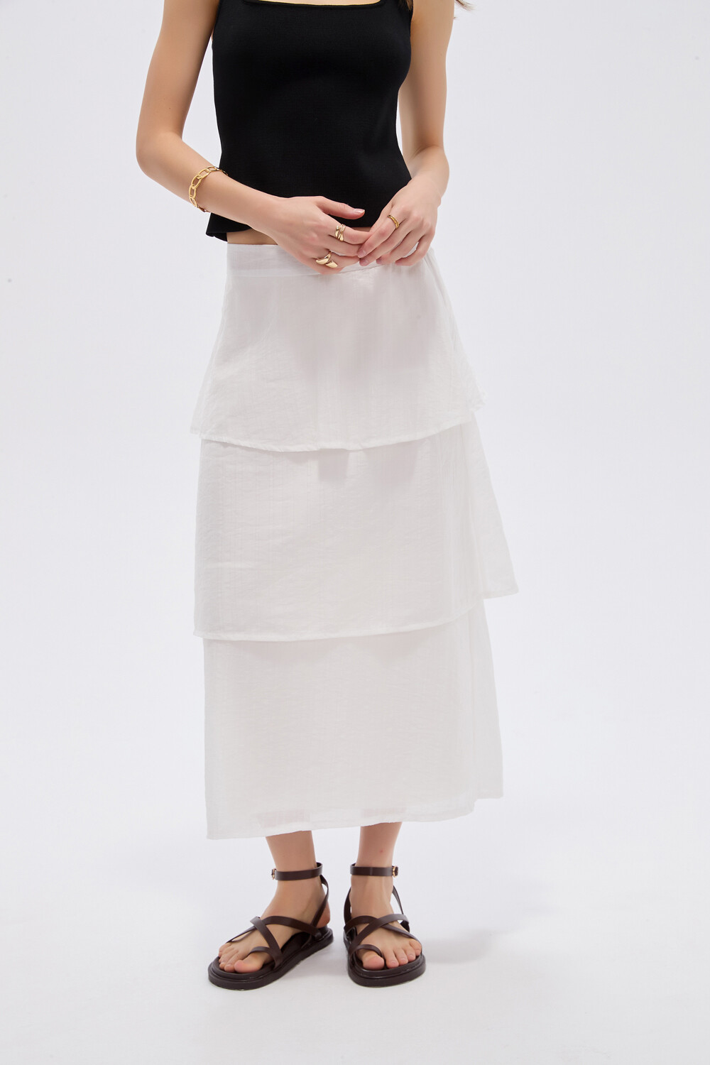 Falda Pexlon Marfil / Off White