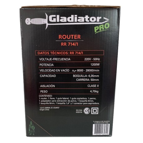 Router 6,35mm 1/4" 1200w Gladiator Pro Router 6,35mm 1/4" 1200w Gladiator Pro