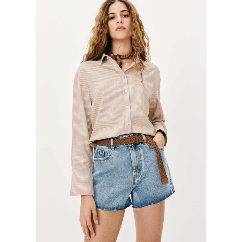 SHORTS FEM AZUL CLARO