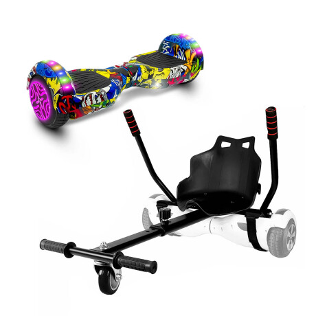 Hoverboard Patineta Eléctrica + Silla Música Luces 4