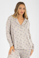 Pijama amerciano desagujado liberty Gris