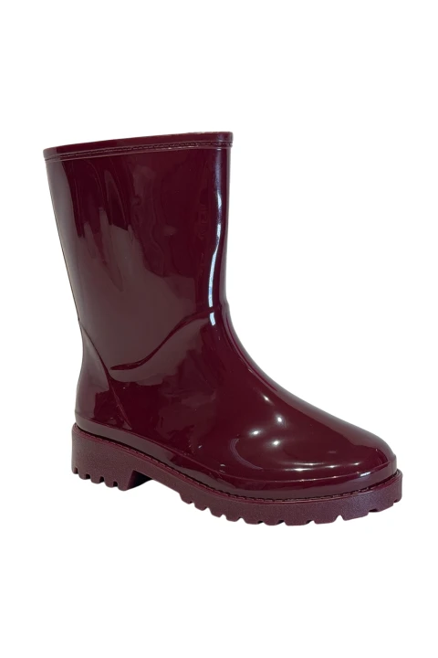 Botas de Lluvia De Dama Bordo Botas de Lluvia De Dama Bordo