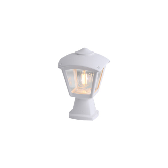 Farol pedestal colonial tr. blanco IP55 DISMA/ROBY FL0586