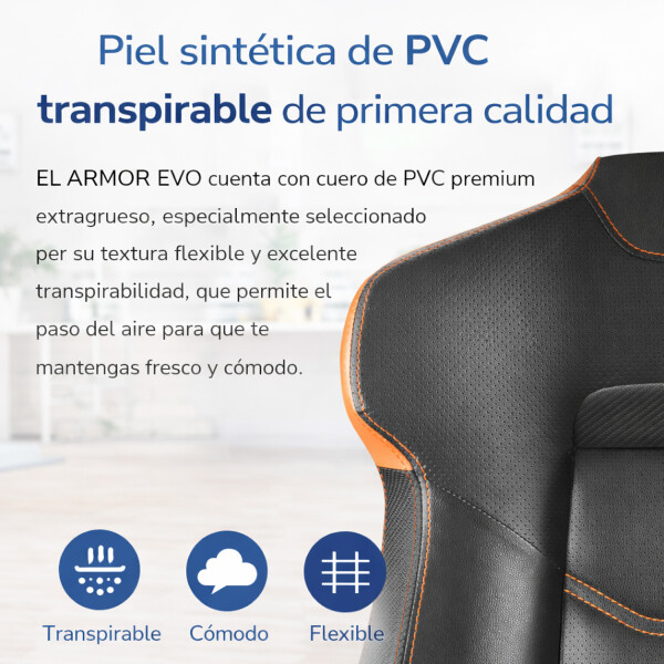 Silla Gamer Cougar Armor Evo Royal Ergonómica SILLA COUGAR ARMOR EVO ORANGE