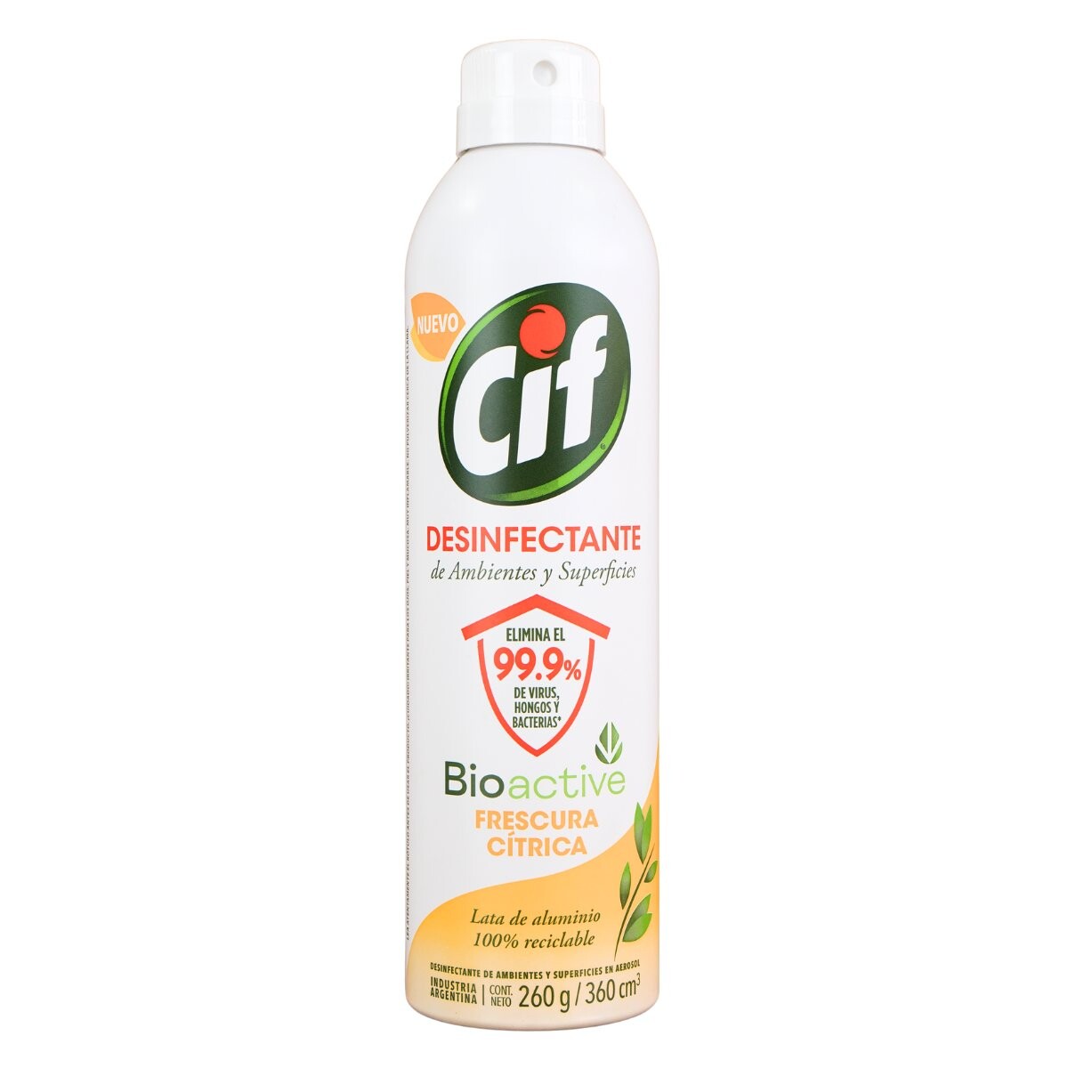 Desinfectante en aerosol Cif 360cc Frescura Citrica 