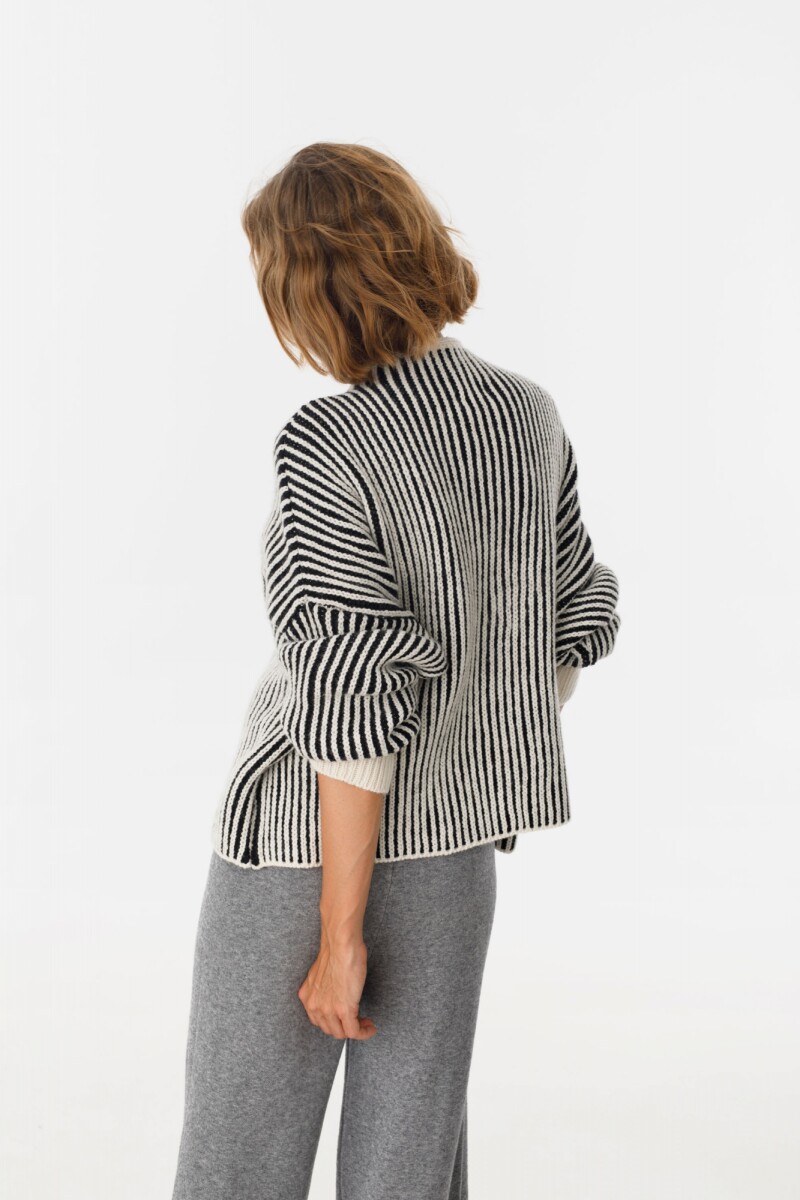 Sweater Tricot Crudo/Negro