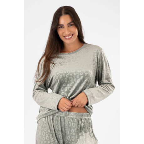 Pijama winola velour animal Verde claro