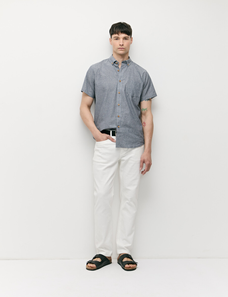 CAMISA COTTON WILL - Gris 