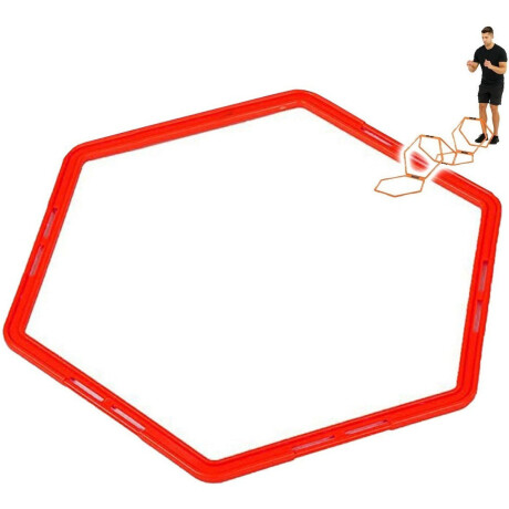 Aro Hexagonal Entrenamiento Funcional Coordinación Rojo