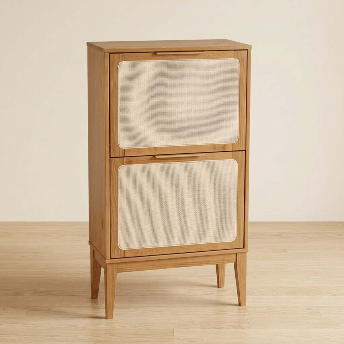 ZAPATERA - 2 CAJONES MADERA MARRON PRAGA 