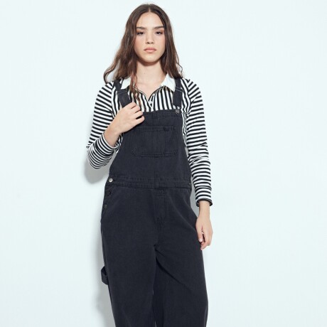 REMERA RUFINA Negro/Crudo
