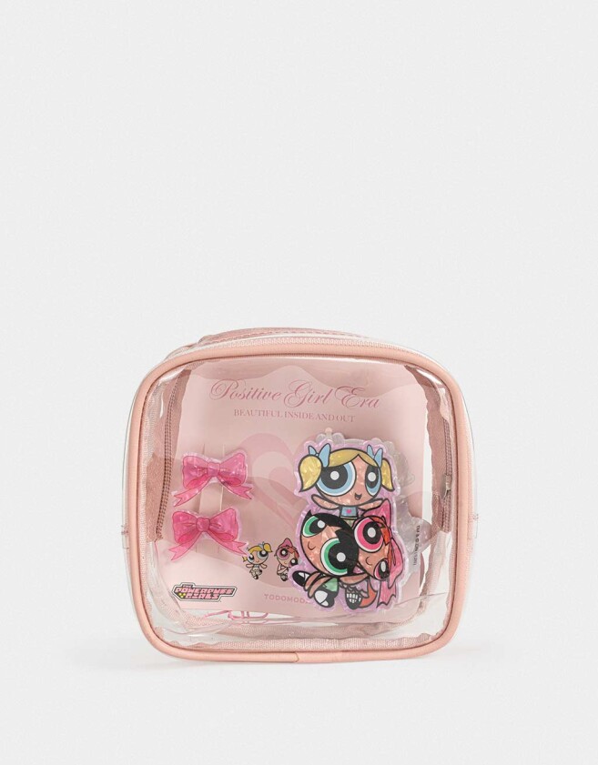 Accesorios Pelo Set Sets Pelo Infantiles Estuche Pvc - Rosa Claro