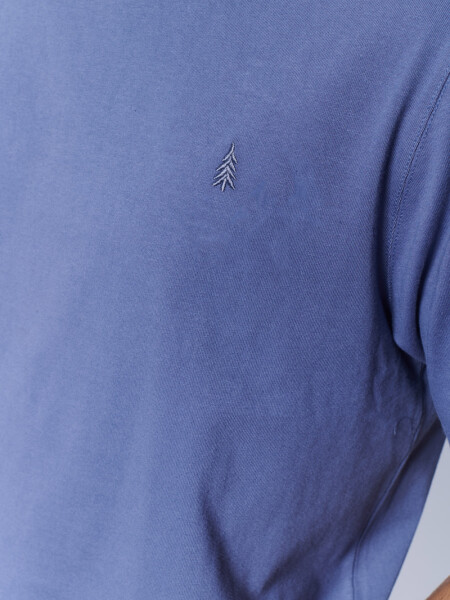 Remera Bordado Azul