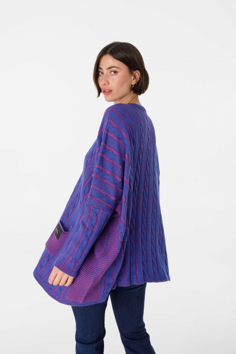 Sweater Oceano Fucsia/Violeta