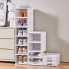 Zapatera plegable organizador de zapatos con tapas y puertas 3 niveles Zapatera plegable organizador de zapatos con tapas y puertas 3 niveles