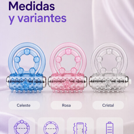 Anillo Peneano Doble Con Vibración Colores Variados